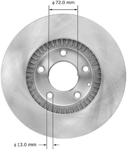 BENDIX PREMIUM DRUM AND ROTOR Disc Brake Rotor P/N:PRT5889