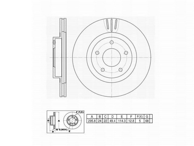 FVP Brake Drums & Rotors Disc Brake Rotor P/N:6620003