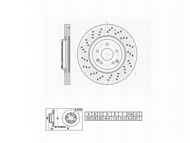 FVP Brake Drums & Rotors Disc Brake Rotor P/N:6620444DR
