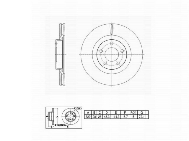 FVP Brake Drums & Rotors Disc Brake Rotor P/N:6622335