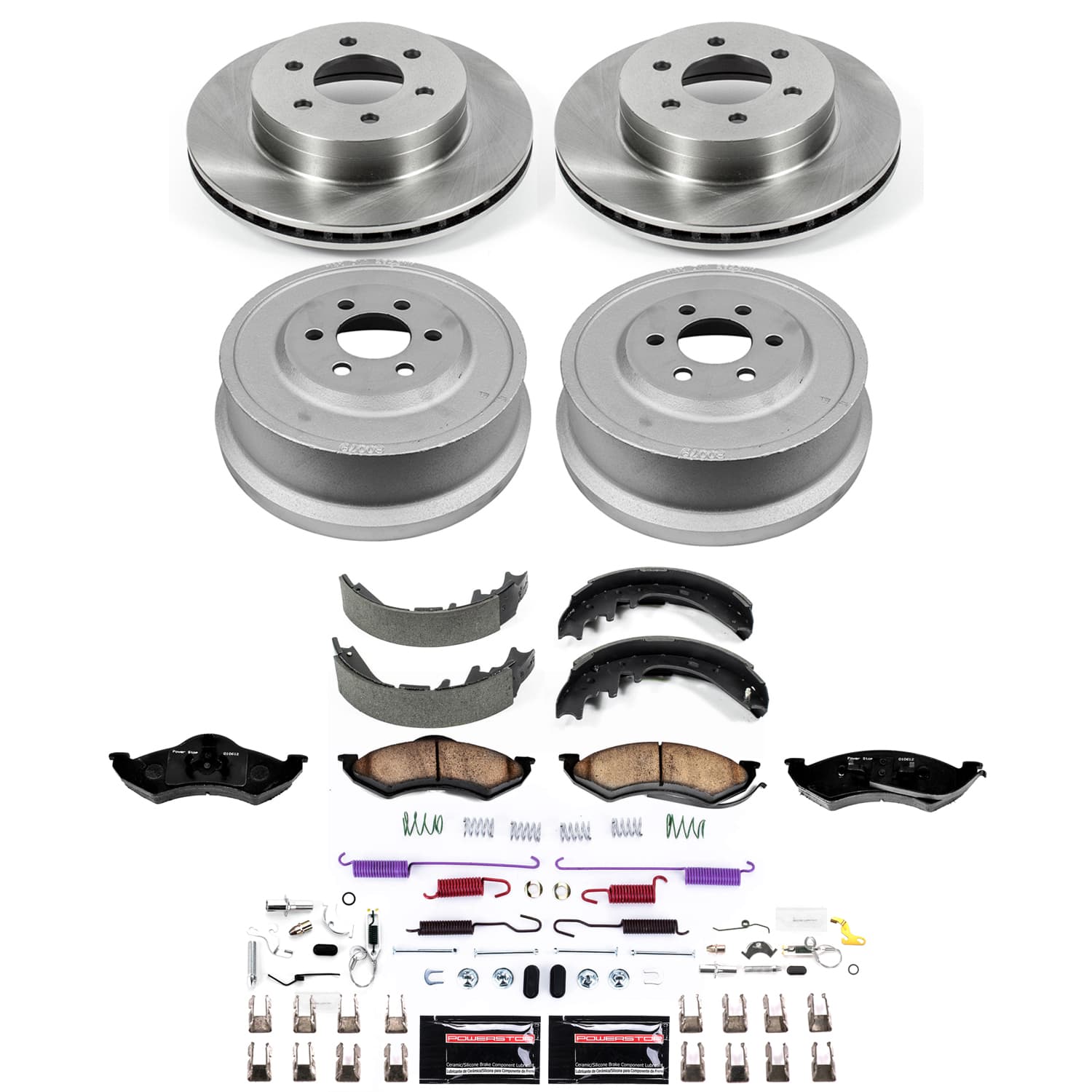 PowerStop Disc Brake Pad and Rotor / Drum Brake Shoe and Drum Kit P/N:KOE15540DK