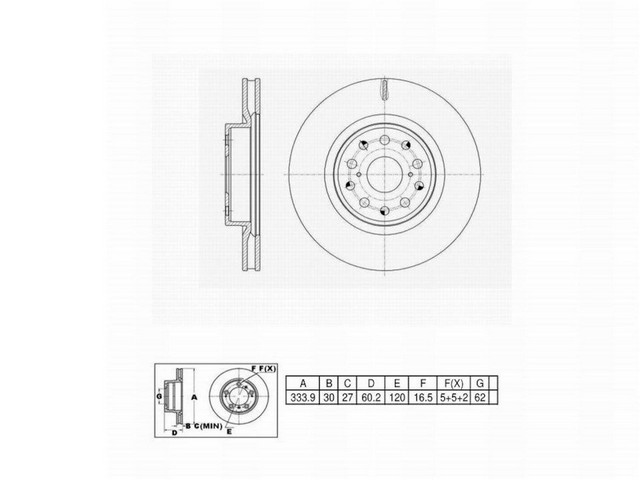 FVP Brake Drums & Rotors Disc Brake Rotor P/N:6620810