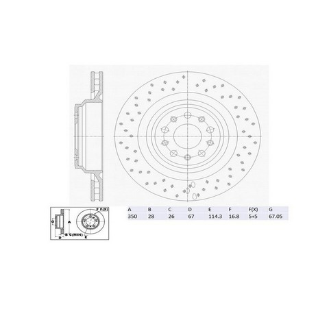 FVP Brake Drums & Rotors Disc Brake Rotor P/N:6622017DR