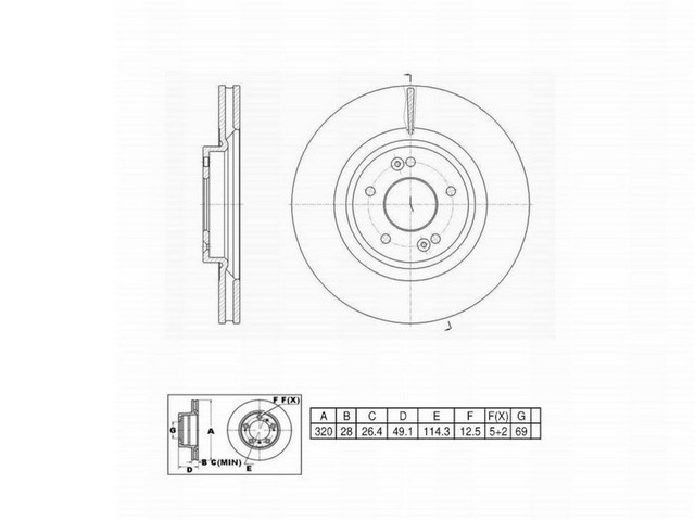 FVP Brake Drums & Rotors Disc Brake Rotor P/N:6621553