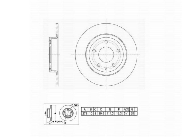 FVP Brake Drums & Rotors Disc Brake Rotor P/N:6612034