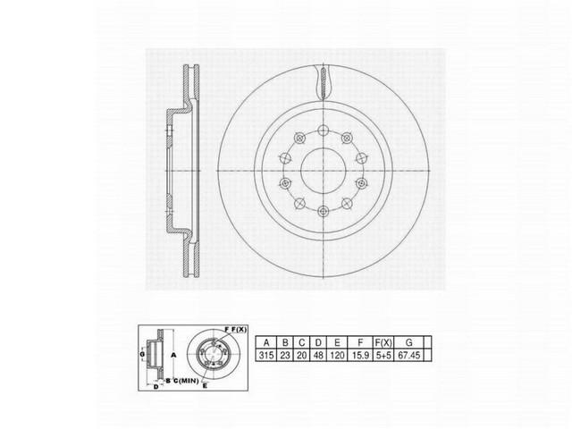 FVP Brake Drums & Rotors Disc Brake Rotor P/N:6621929
