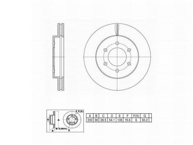 FVP Brake Drums & Rotors Disc Brake Rotor P/N:6620231