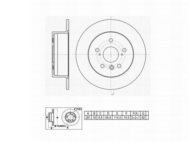 FVP Brake Drums & Rotors Disc Brake Rotor P/N:661758