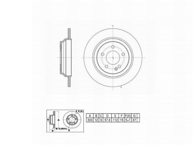 FVP Brake Drums & Rotors Disc Brake Rotor P/N:6612078