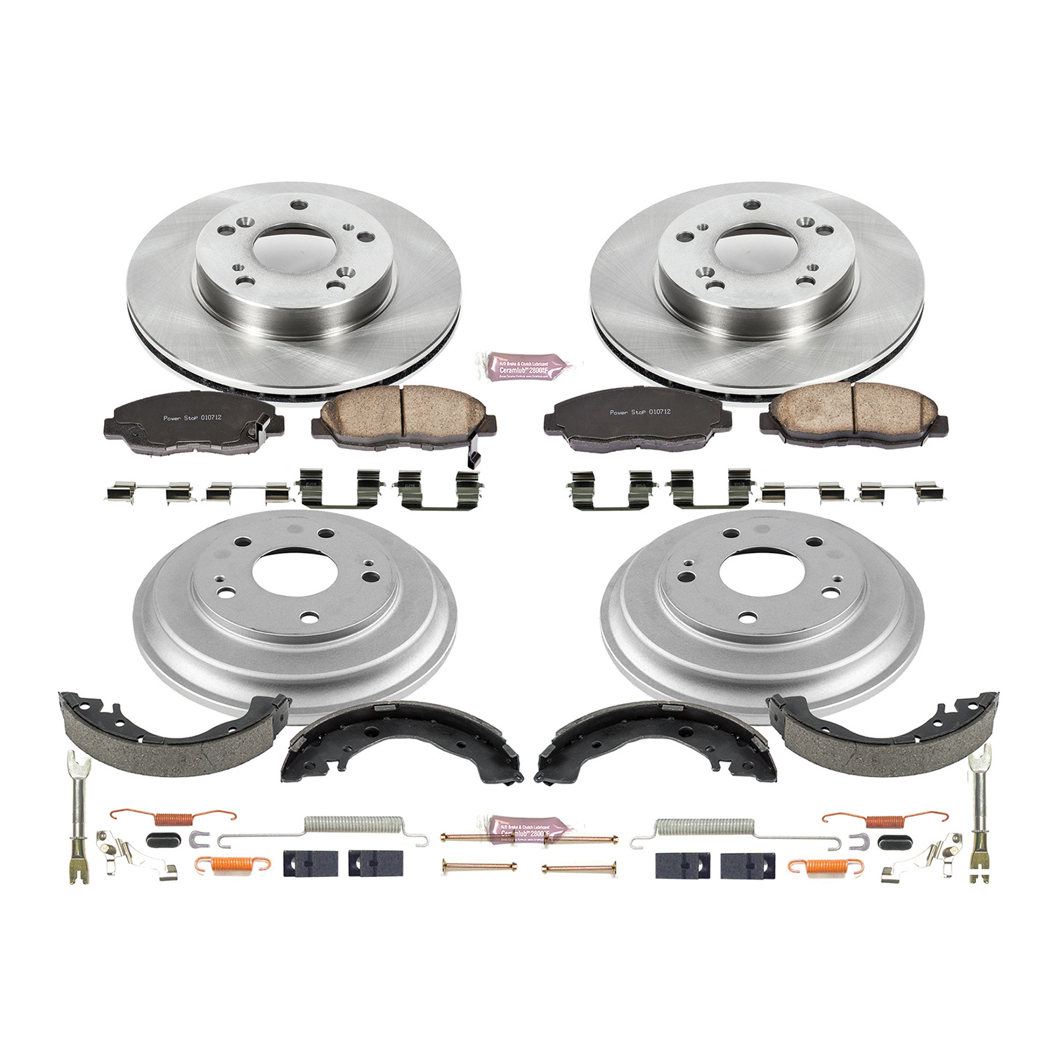 PowerStop Disc Brake Pad and Rotor / Drum Brake Shoe and Drum Kit P/N:KOE15241DK