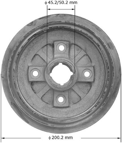 BENDIX PREMIUM DRUM AND ROTOR Brake Drum P/N:PDR0475