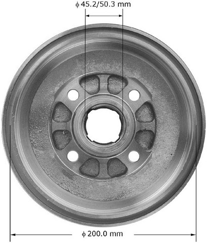 BENDIX PREMIUM DRUM AND ROTOR Brake Drum P/N:PDR0825