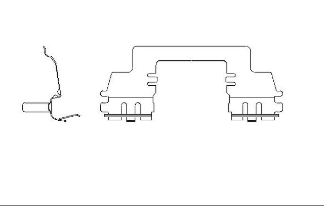 Better Brake Parts Disc Brake Pad Retaining Clip P/N:13388