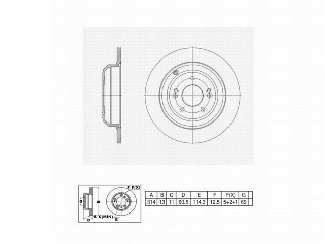 FVP Brake Drums & Rotors Disc Brake Rotor P/N:6612331