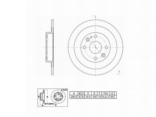 FVP Brake Drums & Rotors Disc Brake Rotor P/N:661065