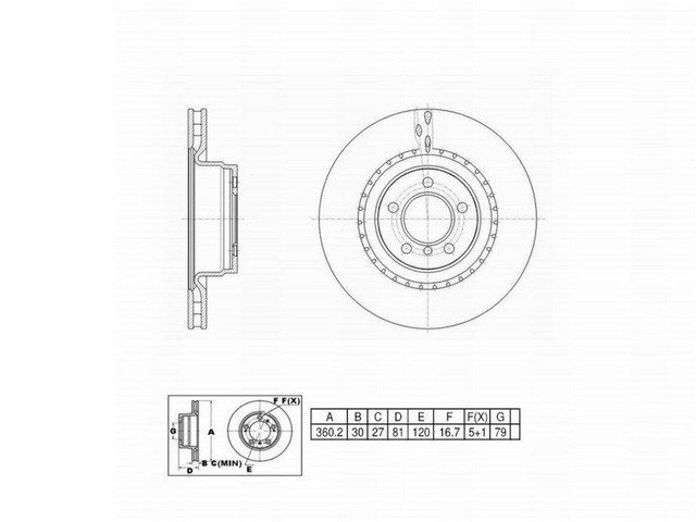 FVP Brake Drums & Rotors Disc Brake Rotor P/N:6620987