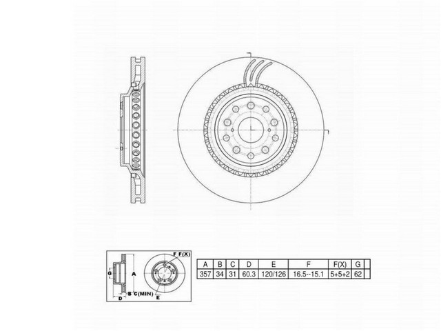 FVP Brake Drums & Rotors Disc Brake Rotor P/N:6621092