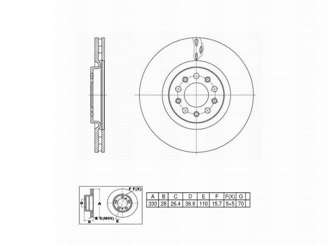 FVP Brake Drums & Rotors Disc Brake Rotor P/N:6621622