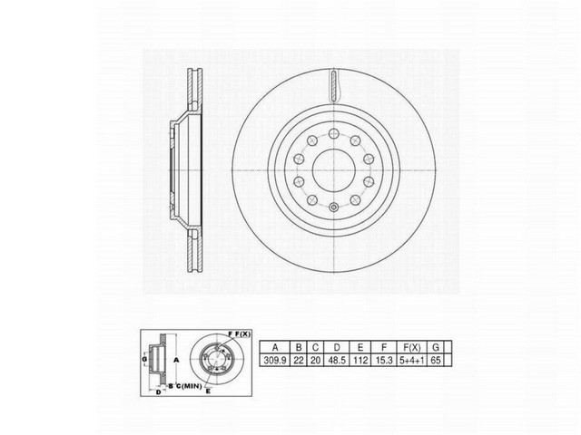 FVP Brake Drums & Rotors Disc Brake Rotor P/N:6620201