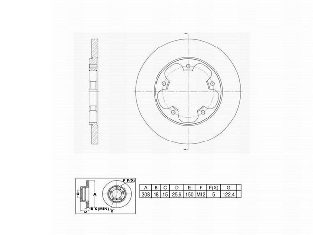 FVP Brake Drums & Rotors Disc Brake Rotor P/N:6670126