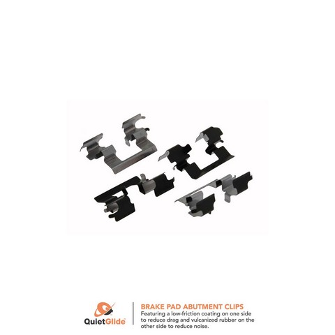 FVP Brake Hardware Disc Brake Caliper Abutment Service Kit,Disc Brake Hardware Kit P/N:FHP1033