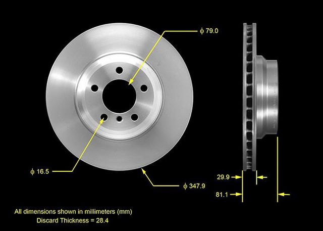 BENDIX PREMIUM DRUM AND ROTOR Disc Brake Rotor P/N:PRT5561