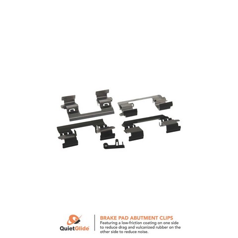 FVP Brake Hardware Disc Brake Caliper Abutment Service Kit,Disc Brake Hardware Kit P/N:FHP1338