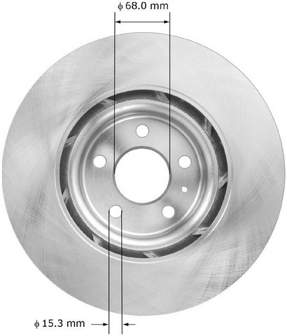BENDIX PREMIUM DRUM AND ROTOR Disc Brake Rotor P/N:PRT5994