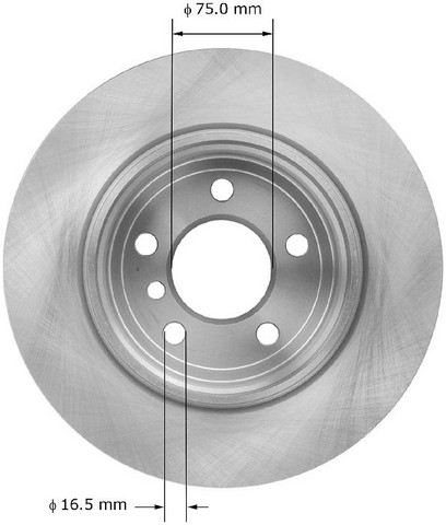 BENDIX PREMIUM DRUM AND ROTOR Disc Brake Rotor P/N:PRT5859