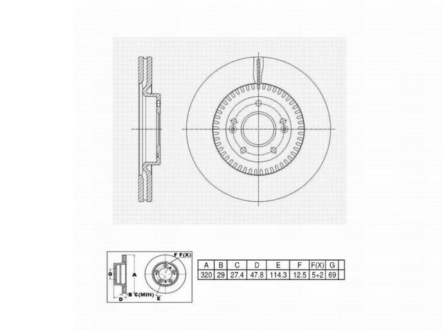 FVP Brake Drums & Rotors Disc Brake Rotor P/N:6622176