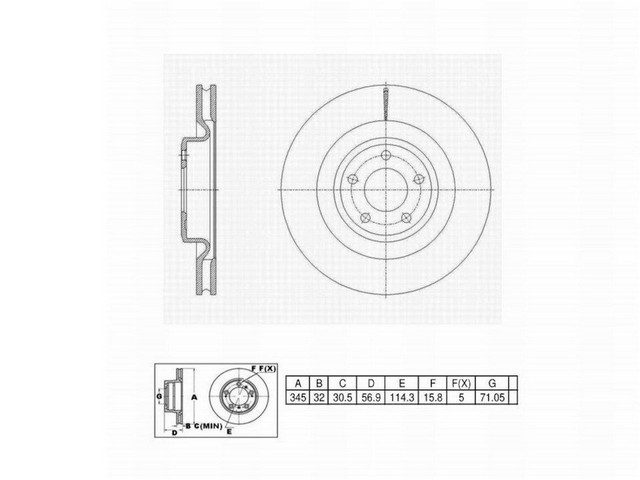 FVP Brake Drums & Rotors Disc Brake Rotor P/N:6622536
