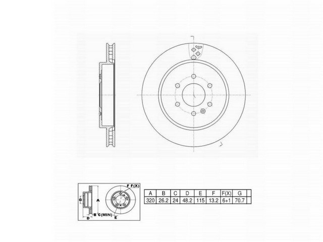 FVP Brake Drums & Rotors Disc Brake Rotor P/N:6620567