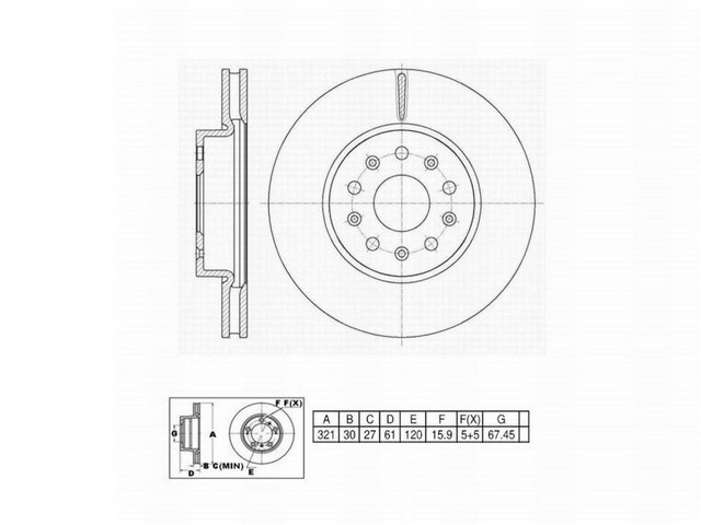 FVP Brake Drums & Rotors Disc Brake Rotor P/N:6621617