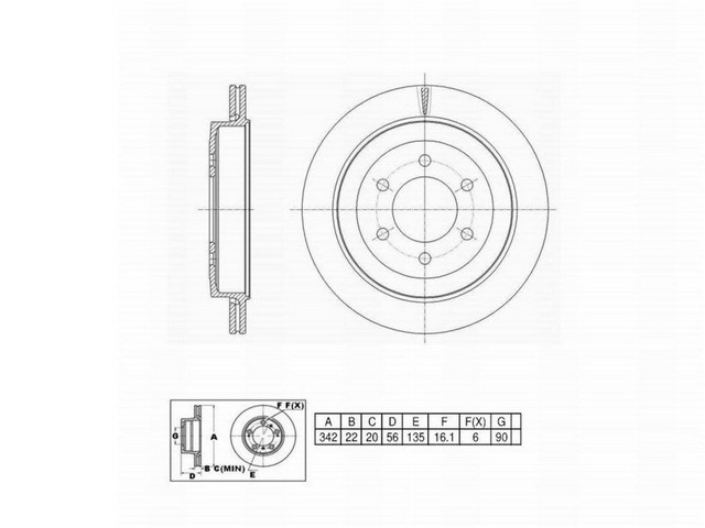 FVP Brake Drums & Rotors Disc Brake Rotor P/N:6620749