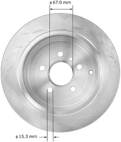 BENDIX PREMIUM DRUM AND ROTOR Disc Brake Rotor P/N:PRT5872