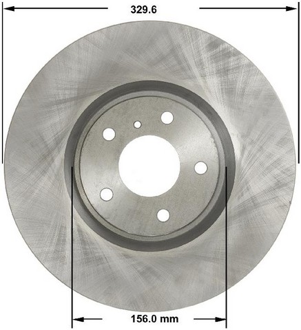 BENDIX PREMIUM DRUM AND ROTOR Disc Brake Rotor P/N:PRT5815