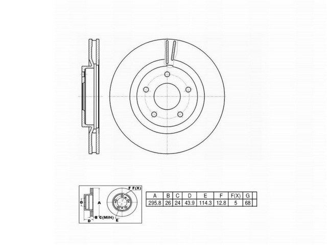 FVP Brake Drums & Rotors Disc Brake Rotor P/N:6620755