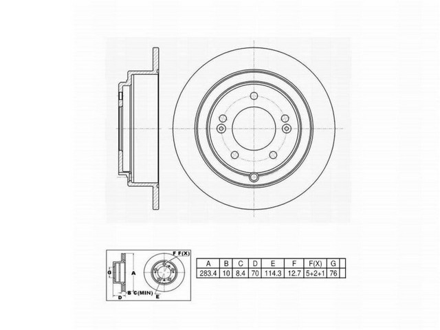 FVP Brake Drums & Rotors Disc Brake Rotor P/N:661703