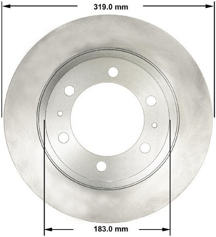 BENDIX PREMIUM DRUM AND ROTOR Disc Brake Rotor P/N:PRT5819
