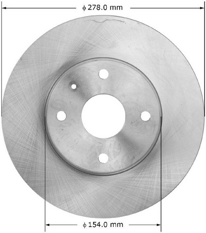 BENDIX PREMIUM DRUM AND ROTOR Disc Brake Rotor P/N:PRT6131