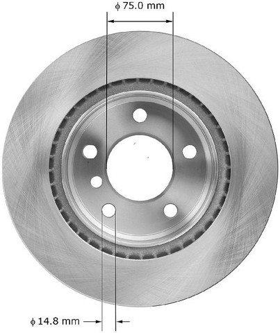 BENDIX PREMIUM DRUM AND ROTOR Disc Brake Rotor P/N:PRT6046
