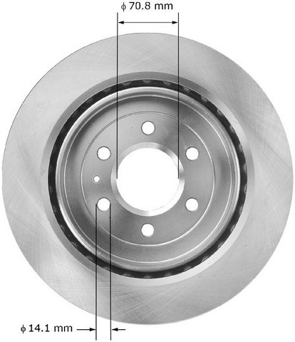 BENDIX PREMIUM DRUM AND ROTOR Disc Brake Rotor P/N:PRT5772