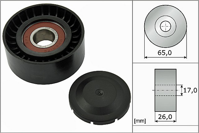 INA US Accessory Drive Belt Idler Pulley P/N:FP05571