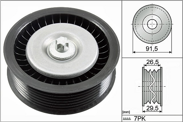 INA US Accessory Drive Belt Idler Pulley P/N:FP08081