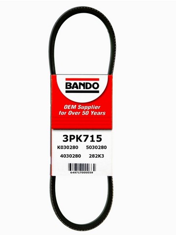 Bando Accessory Drive Belt P/N:3PK715