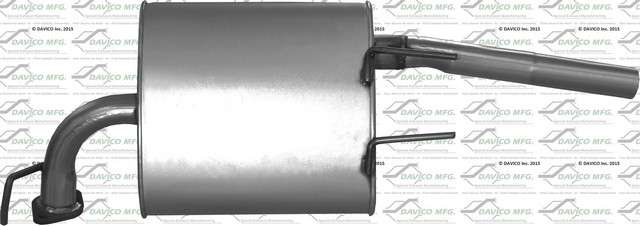 Davico Mfg Exhaust Muffler Assembly P/N:817420