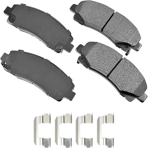 Disc Brake Pad Set-ProACT Ultra Premium Ceramic Pads Akebono ACT1102