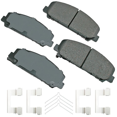 Disc Brake Pad Set-ProACT Ultra Premium Ceramic Pads Akebono ACT1286A