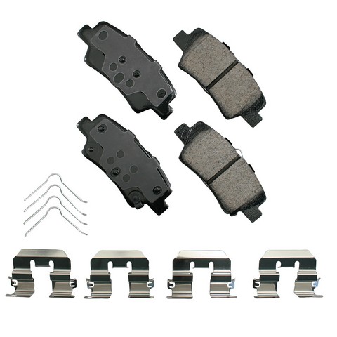 Disc Brake Pad Set-ProACT Ultra Premium Ceramic Pads Akebono ACT1812