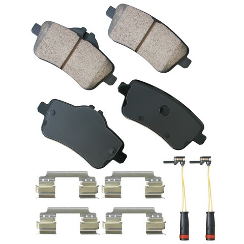 Disc Brake Pad Set-Euro Ultra Premium Ceramic Pads Akebono EUR1630